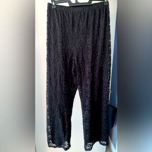 Black Laced Pants size 3x